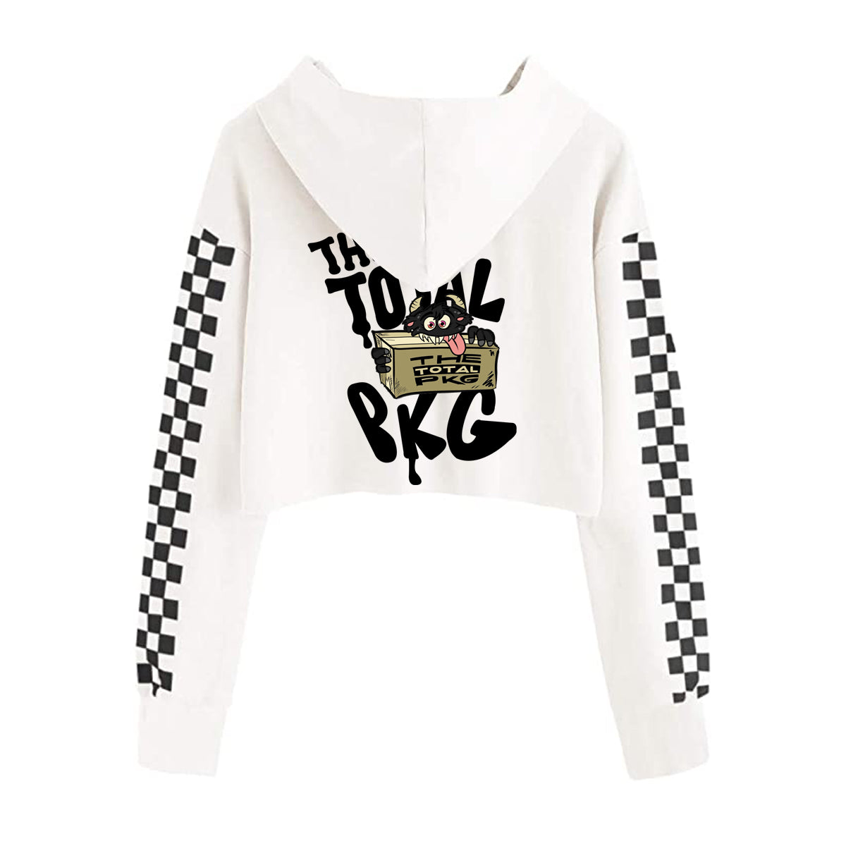 (PRE-ORDER) The Total PKG Kids Girls Crop Top Long Sleeve Hoodie