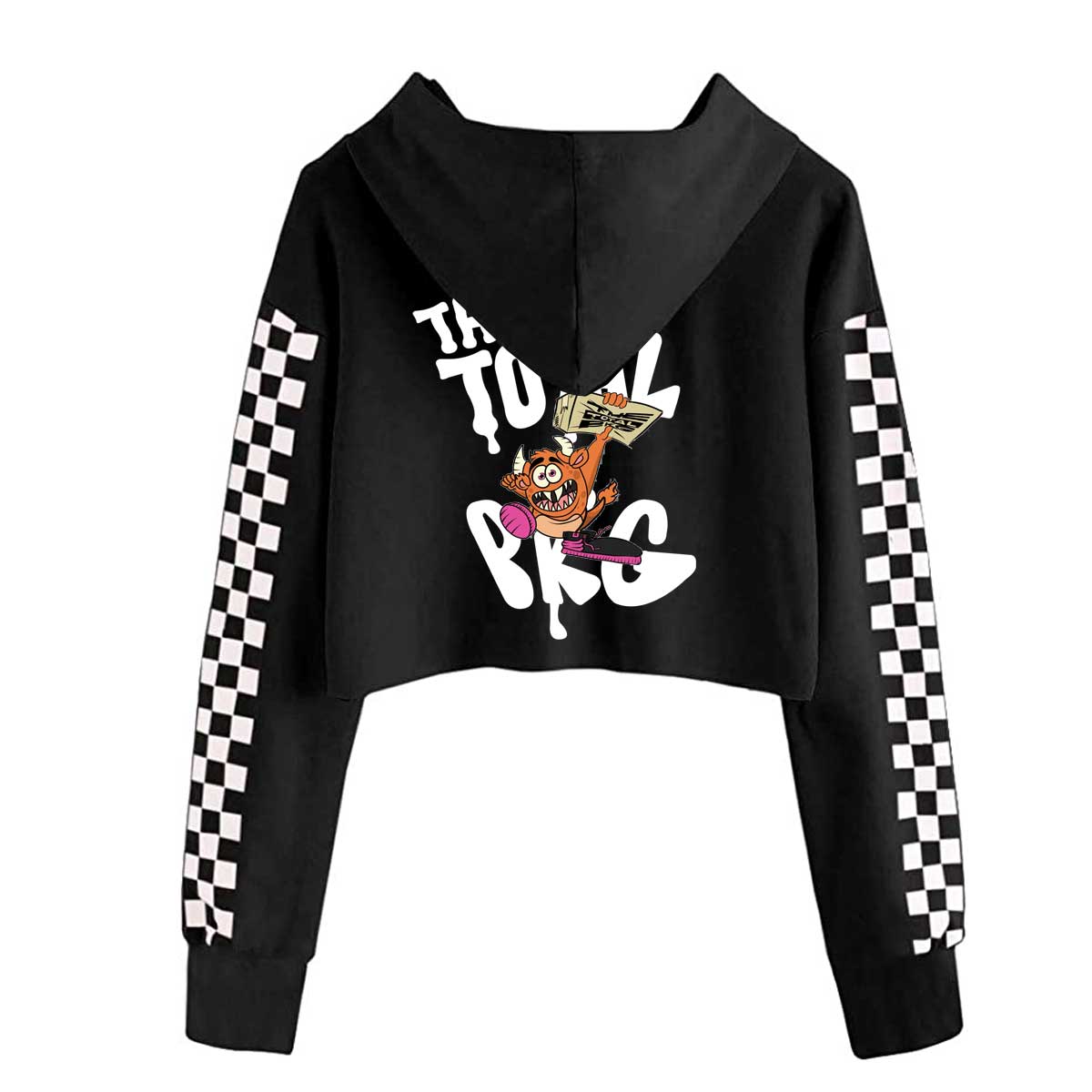 (PRE-ORDER) I AM THE TOTAL PKG Kids Crop Top Long Sleeve Hoodie