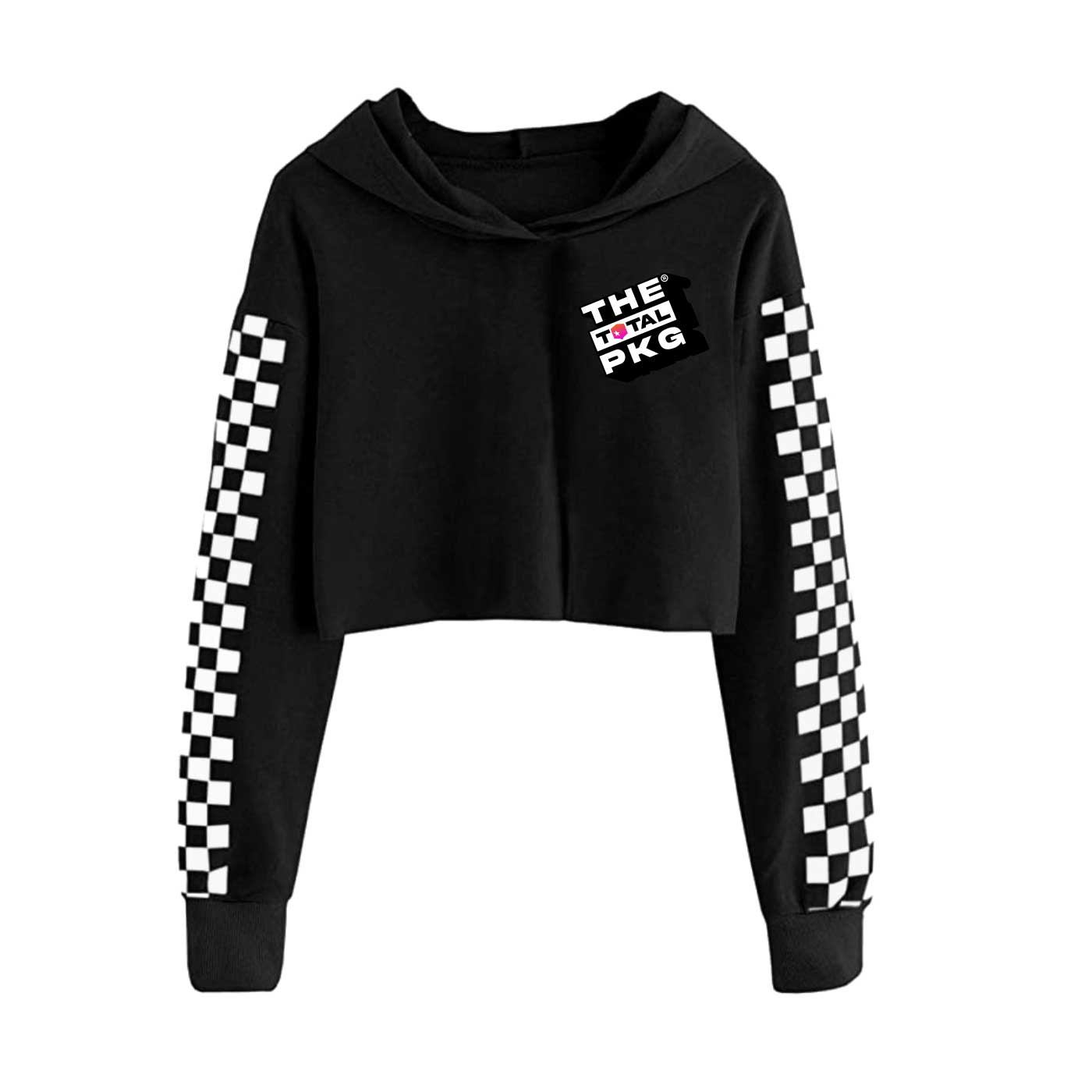 (PRE-ORDER) The Total PKG Kids Crop Top Long Sleeve Hoodie