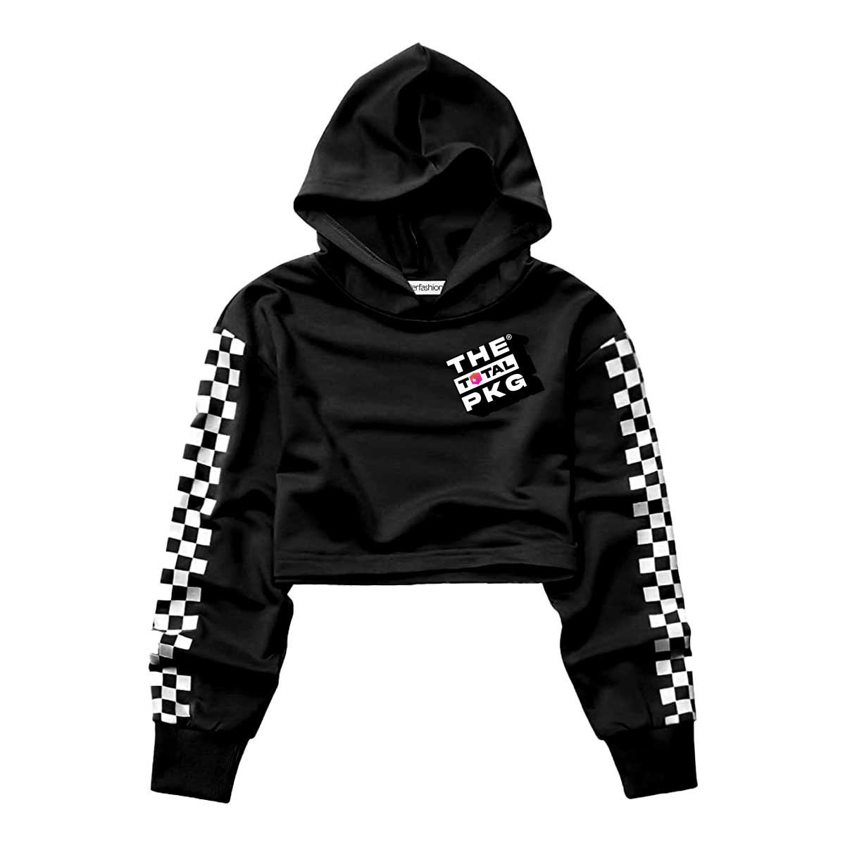 (PRE-ORDER) The Total PKG Kids Long Sleeve Crop Top Hoodie