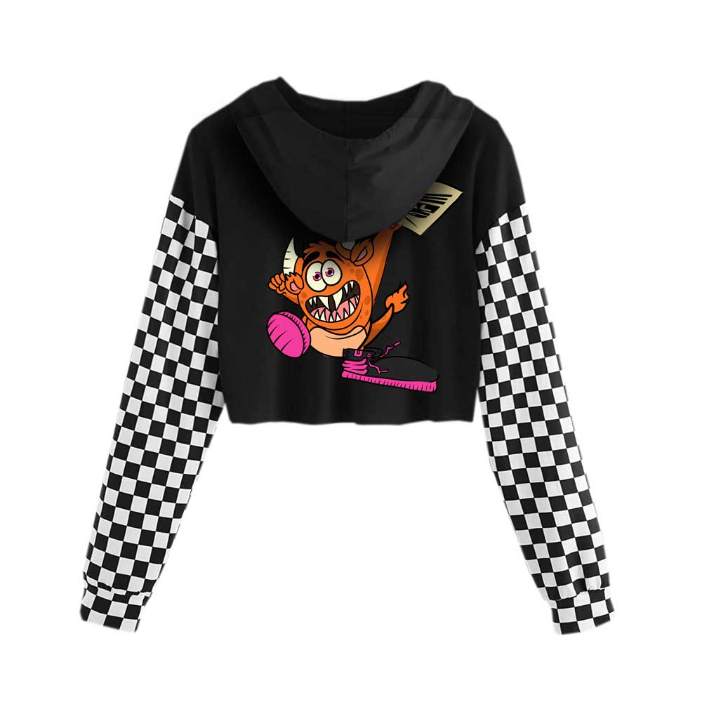 (PRE-ORDER) Girl's Checkered Crop Hoody - The Total PKG®